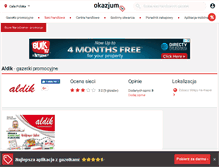Tablet Screenshot of aldik.okazjum.pl